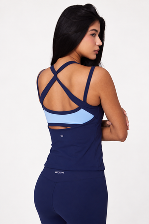 Midnight Blue Racer Tank Top