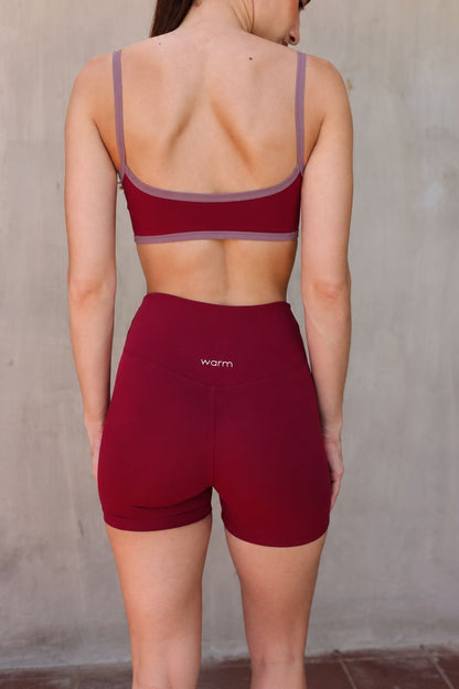 Micro top + Biker Cherry Red